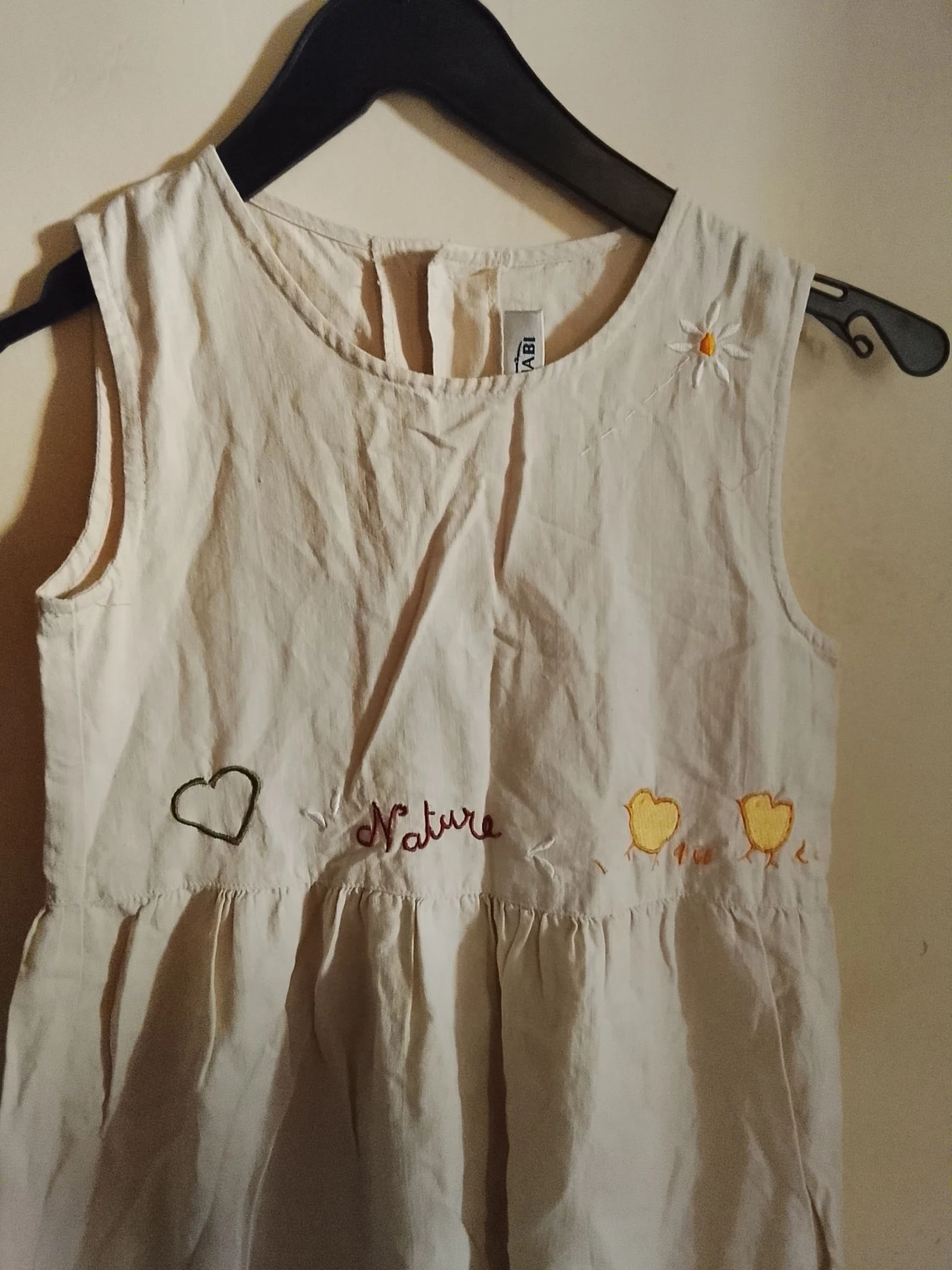 🧜KIABI NEW SIZE 8 YEARS Beige flared linen dress 🧜 – photo 3
